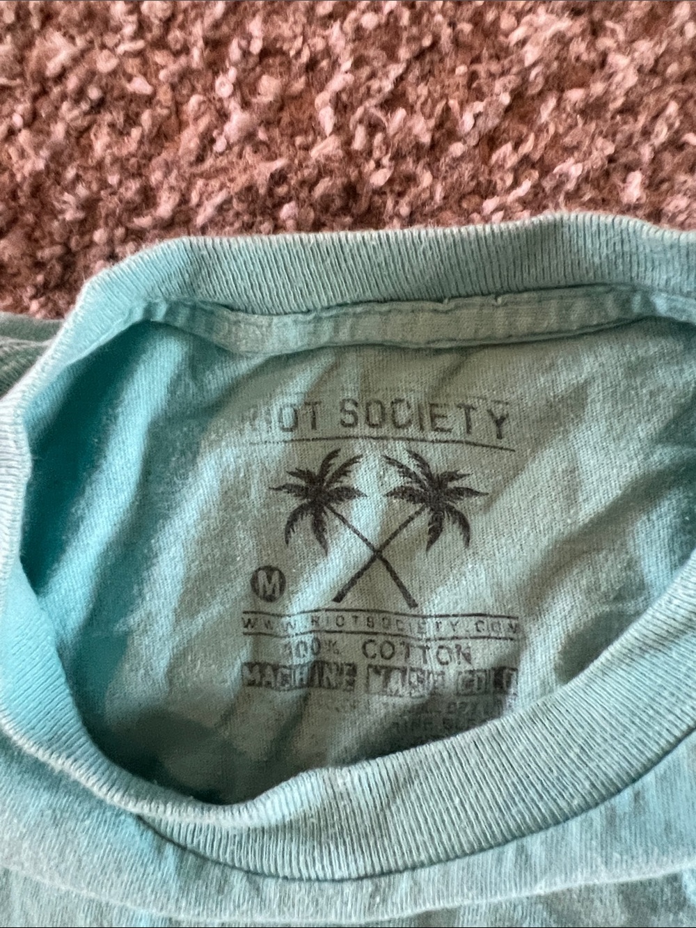 riot society Turquoise 'Tokyo' Graphic Tee - Picture 2 of 3